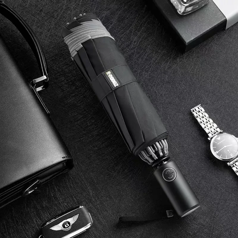GiftTreeNZ | Automatic Umbrella with Reflective Stripe & LED Light