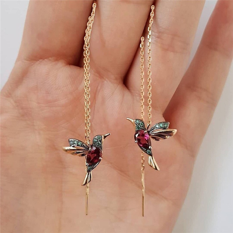 Crystal Pendant Earring Jewelry