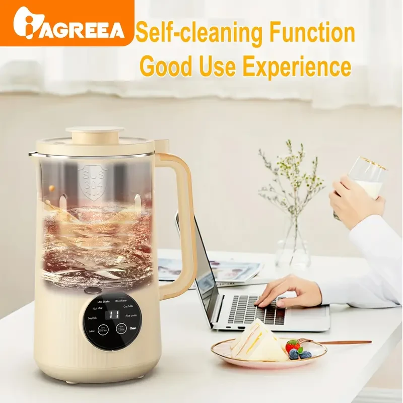 IAGREEA 34oz Soy Milk and Nut Milk Maker - Heavy Duty Blender