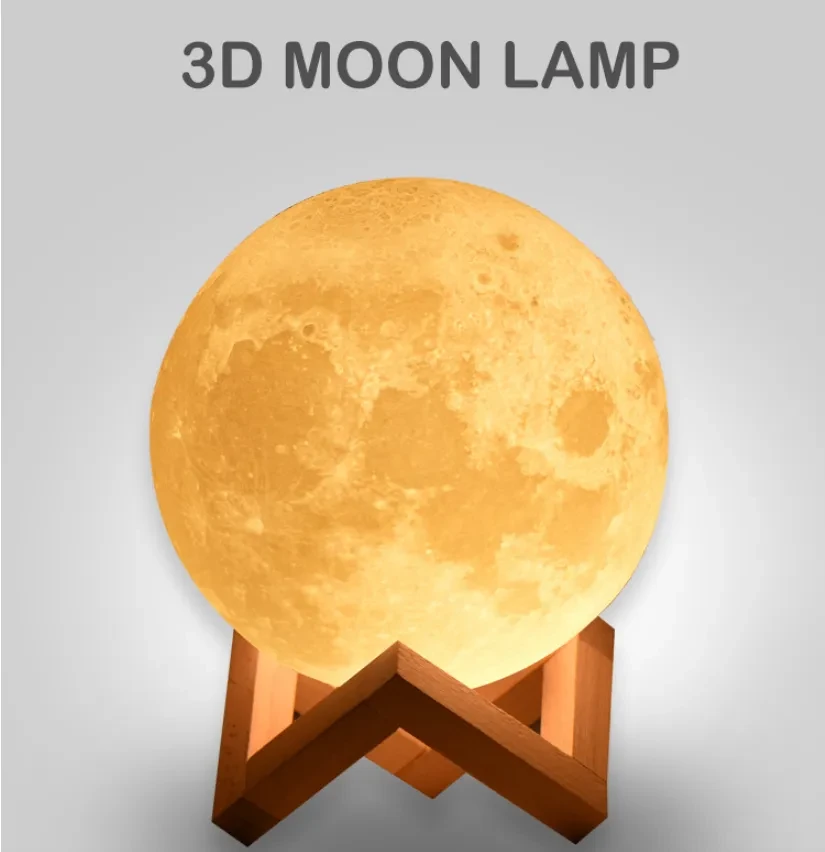 Galaxy moon lamp
