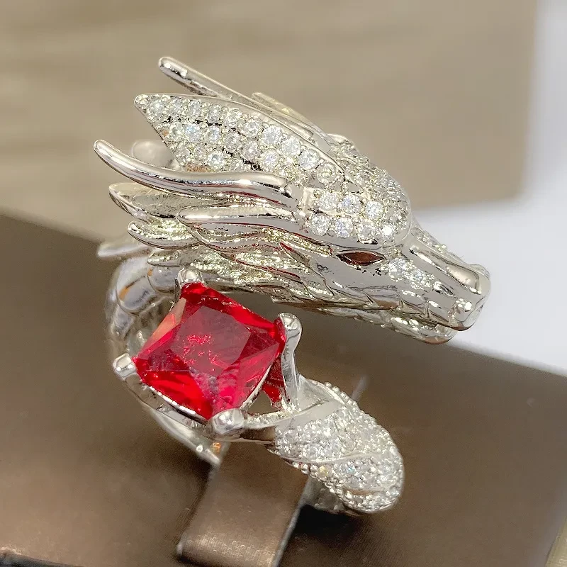 Handmade Silver Dragon Ring