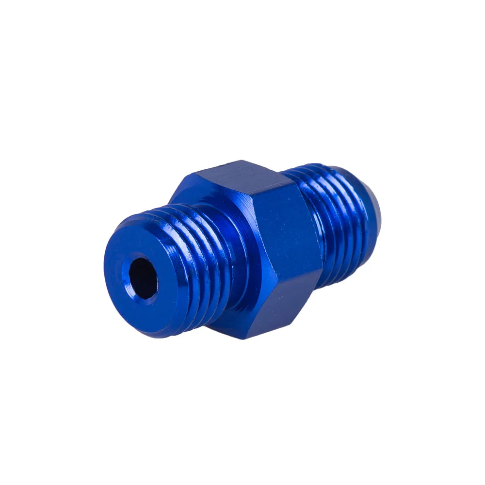 Color: black - Aluminum Straight Adapter Oil Cooler Fitting AN6 An10 To 1/2 3/8 1/4 Npt M10 M12 M14*1.5,an8 To M12*1.5 AN10-AN12