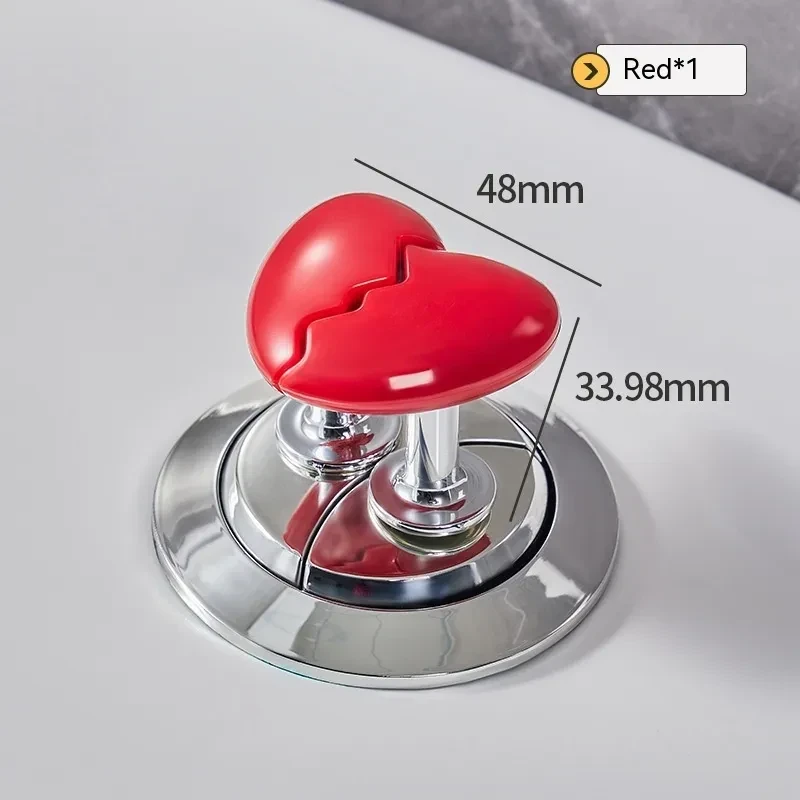 Toilet heart button