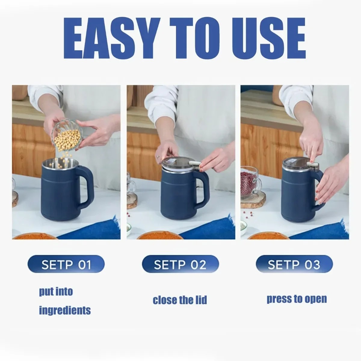 Ultra-fine Electric Grain Grinder for Coffee Beans - Household Small Powder Grinding Machine
