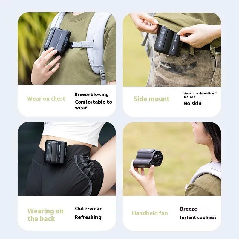 Portable USB Charging Large Wind Fan for Outdoor Sports and Work