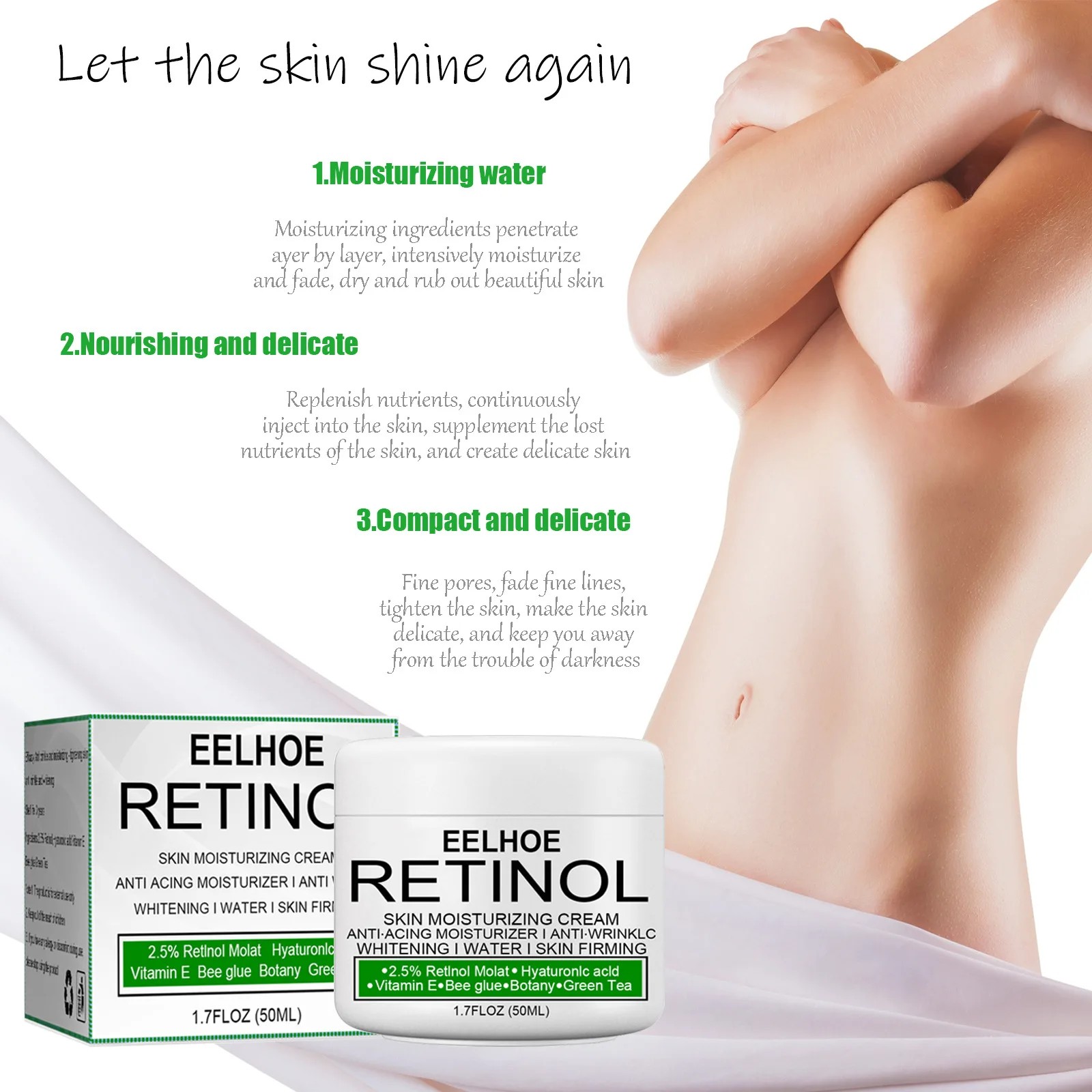 Brightening Body Cream - Underarm, Legs, Knee, Elbow Pigmentation Remover