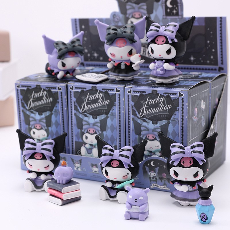 MINISO Mystery Box Kuromi Magic Series Doll Collection  Kawaii Halloween Birthday Gift, Desk Decoration, Blind Anime Figure