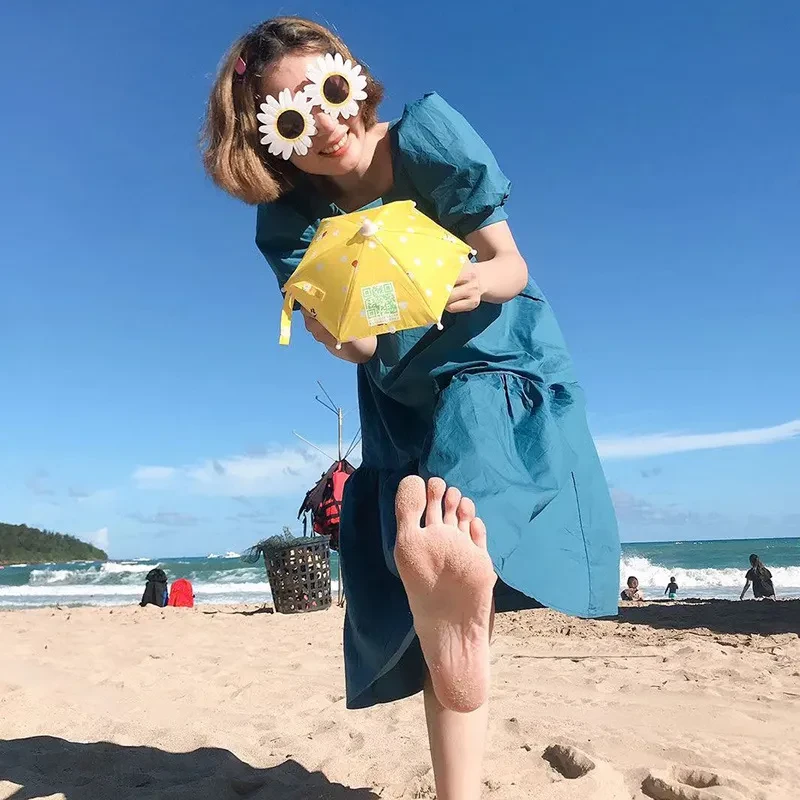 Mobile Phone Holder with Sun Umbrella