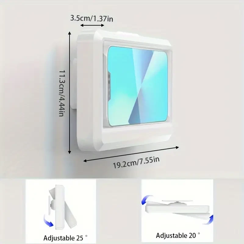 Waterproof 360 Rotating Shower Phone Holder - Wall Mount Case for iPhone