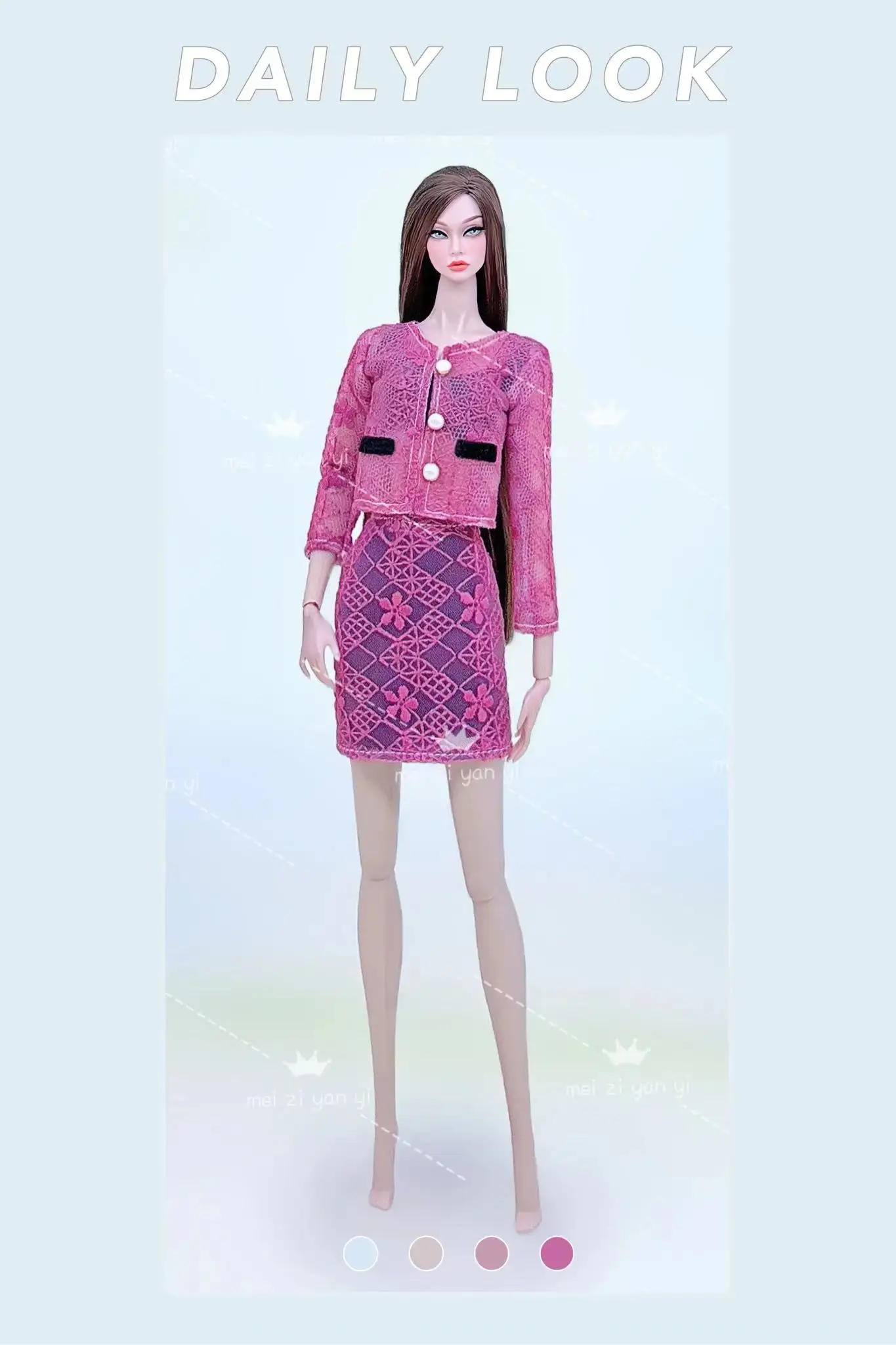 Color: Yellow - Dress for barbie accessories clothing clothes fashionistas Princes cosplay costume for barbie clothes set girls birthday toys