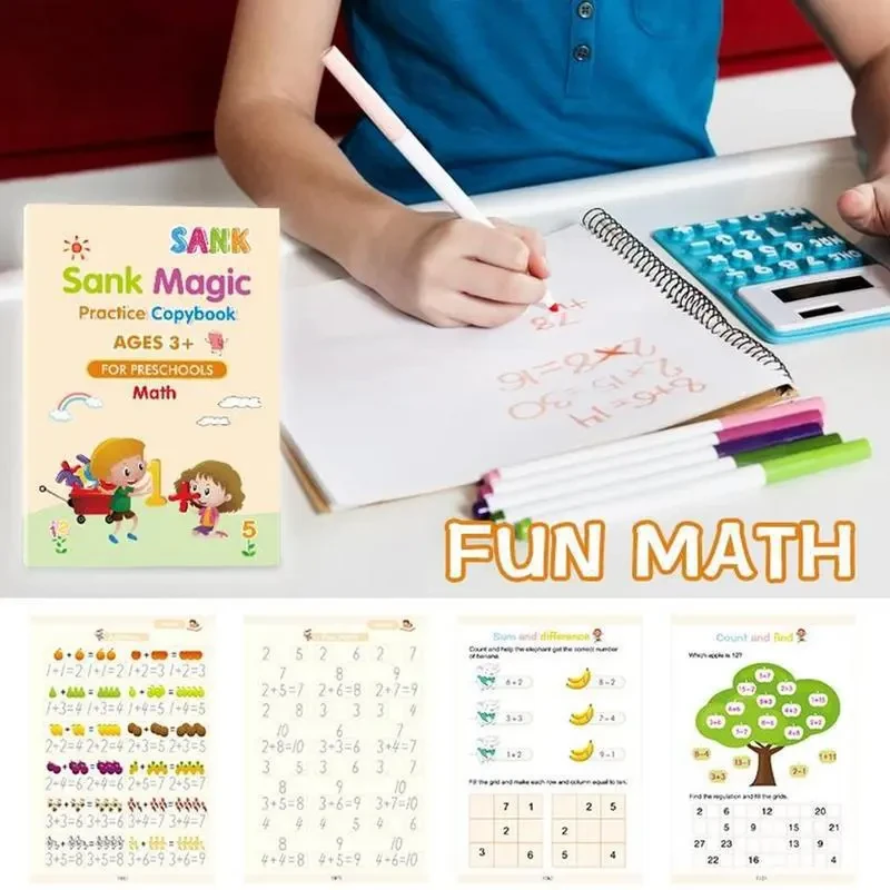 Montessori Magic Practice Copybook Set for Kids - Fun and Educational Writing Practice