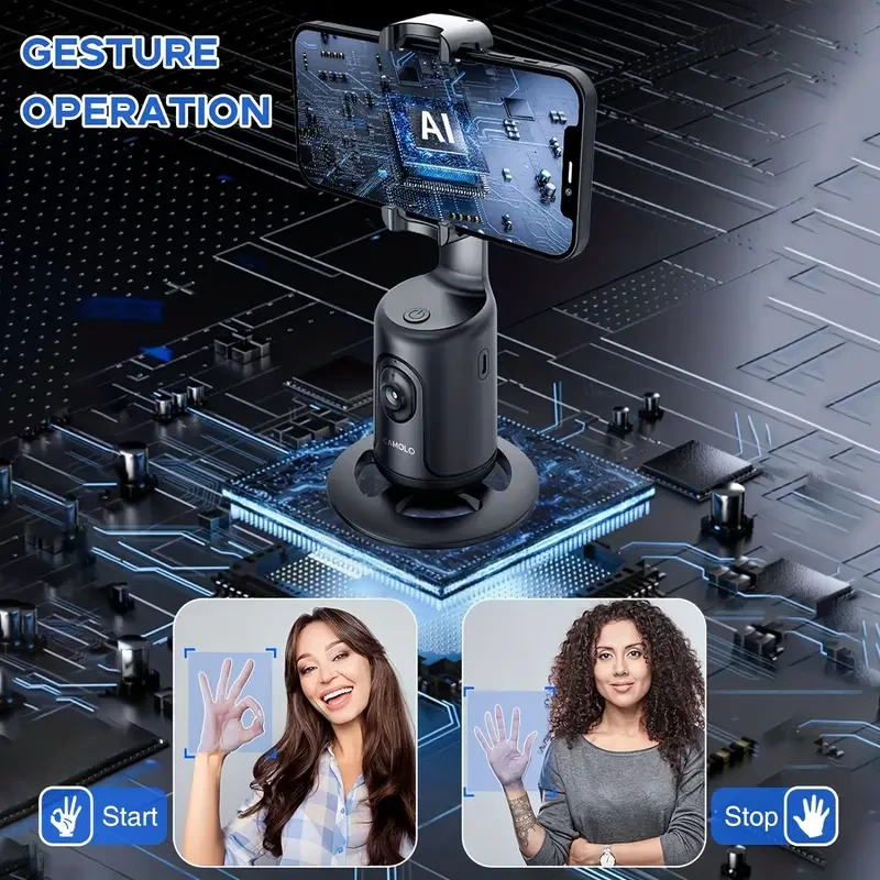 360 Smart Gimbal Stabilizer - The Ultimate Selfie Stick with Cutting-Edge Tech