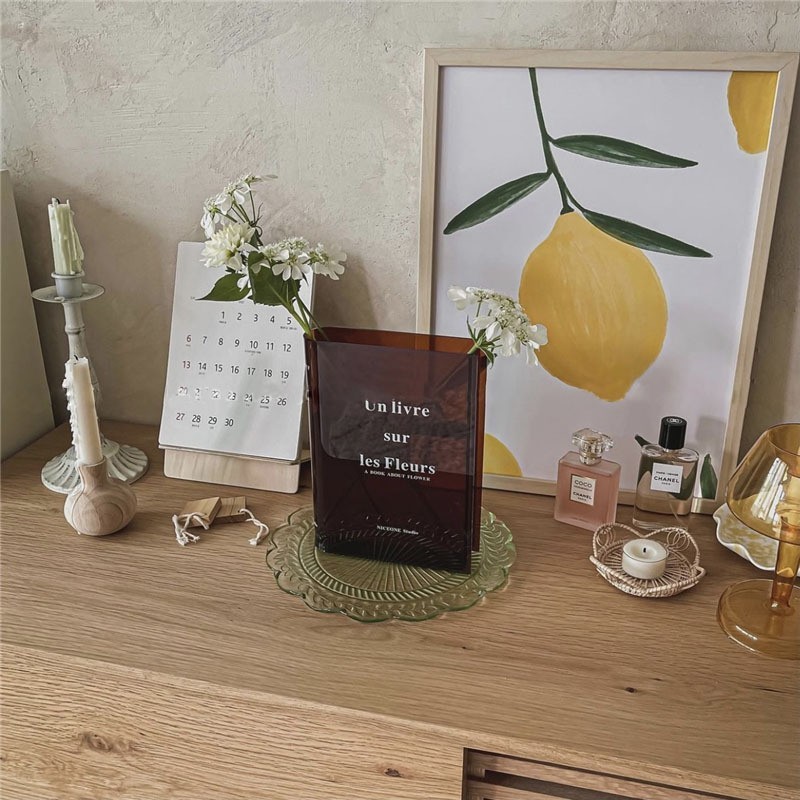 Books About Flowers - Book Vase
