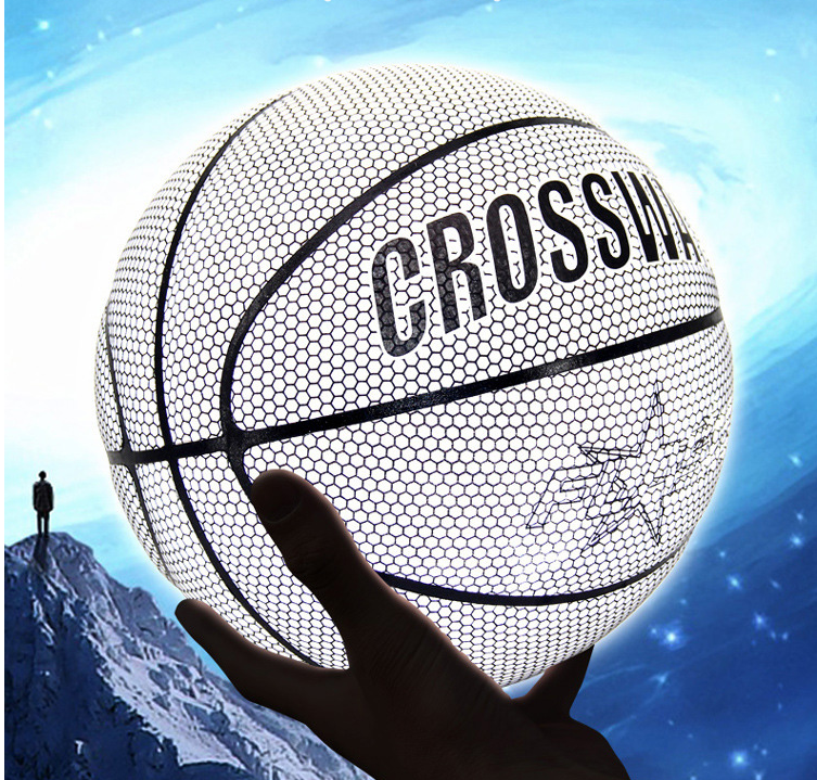 HOLOGRAPHIC REFLECTIVE GLOWING BASKETBALL