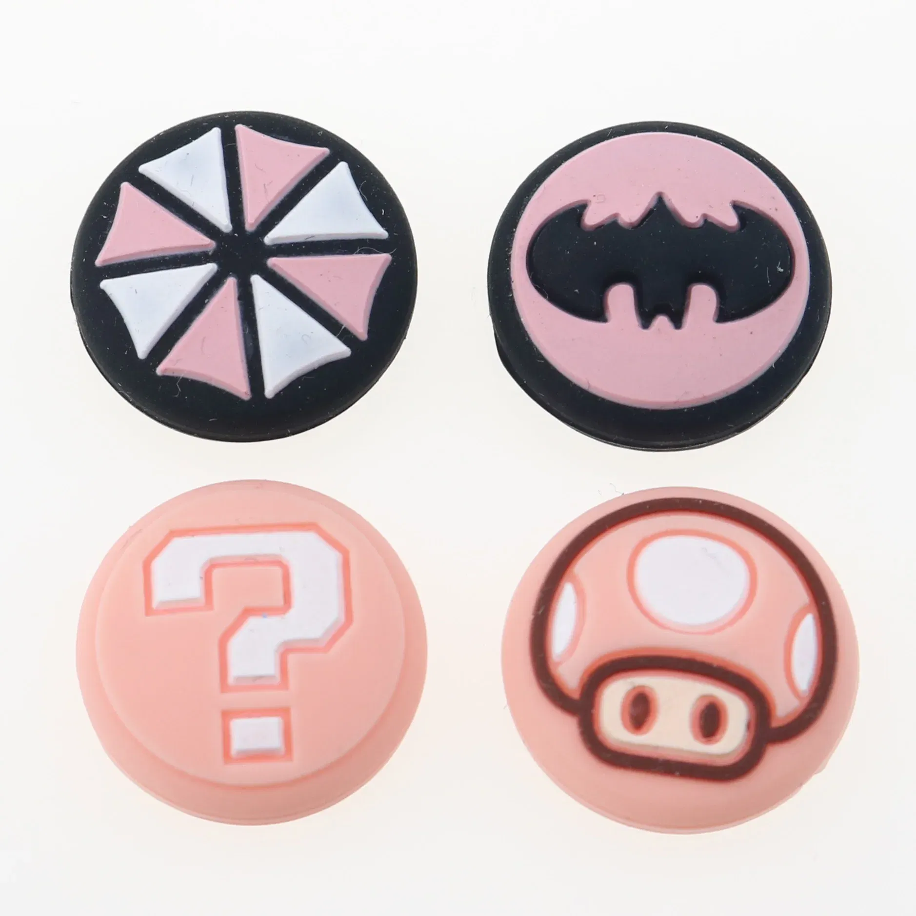 Color: Brown - 2pcs Cherry Pink Lemon For Nintendo Switch Lite OLED Analog Thumb Grip Nintend Swith Joy Con JoyCon Controller Joystick Cap Game