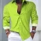 European And American Fall Winter Men Long Sleeve Shirt