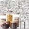 Kitchen Food Classification Label Black WordsKitchen Food Classification Label Black Words