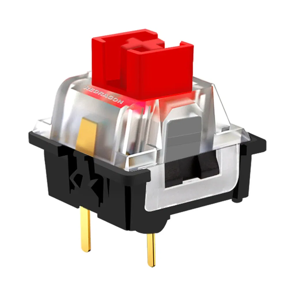 Color: Khaki, Axis Body: BLACK SWITCH - REDRAGON SMD RGB MX switch 3Pin Clicky Linear Tactile silent red blue Black Brown Purple Switche For Backlit Mechanical keyboard