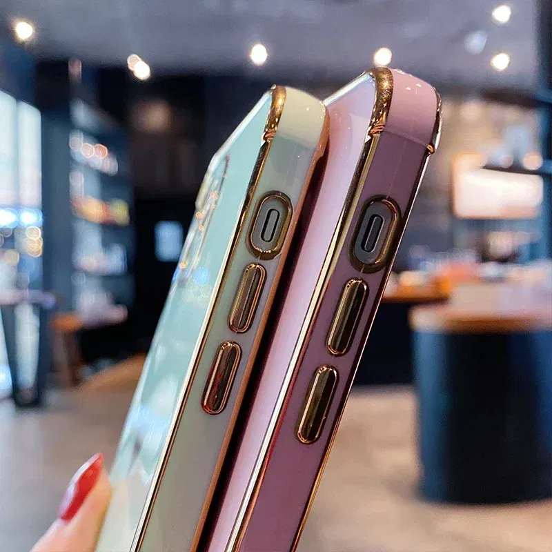 Color: MULTI, Compatible-Phone Models: For iPhone 15 Pro, Ships From: CN - Electroplating Side Love Heart Phone Case For IPhone 16 15 14 13 12 11 Pro Max XR 8 Plus SE2/SE3 Shockproof Back Cover