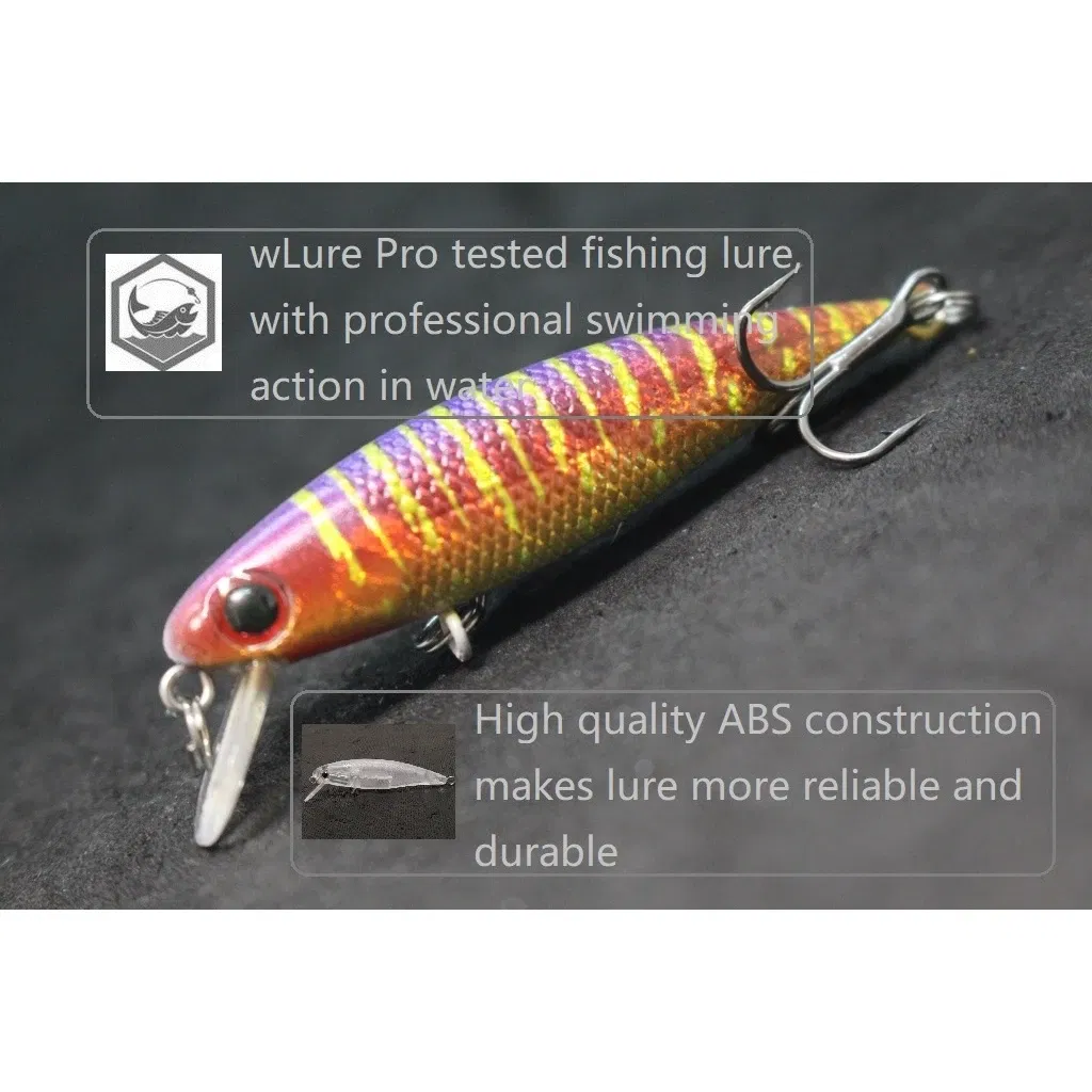 Color: Silver - wLure Fishing Lure 4.5g 5.9cm Tiny Sinking Minnow Carp Fresh Water Use Wild Wobble Bronzing and Plating Painting M639