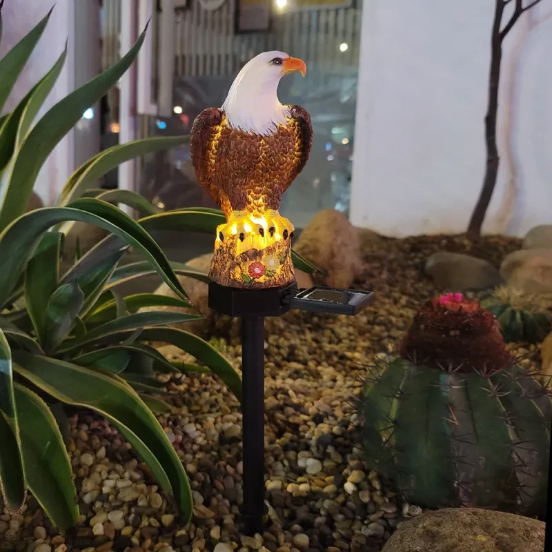 Solar-Powered Eagle LED Garden Lights - Outdoor Landscape Decor for Lawn & Festival Decoration