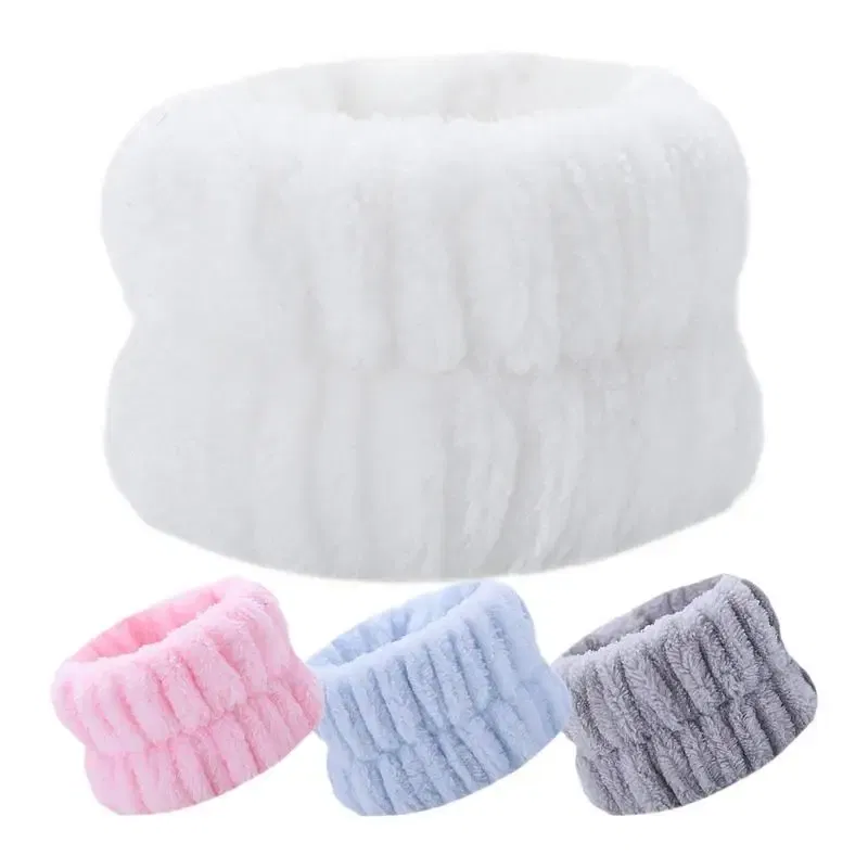 Color: WHITE, Ships From: belgium - 2pc Wrist Washing Belt Soft Microfiber Towel Wristbands For Washing Face Water Absorption Washing Prevent Wetness Wrist Washband