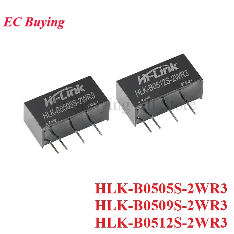 Color: Orange - DC-DC Isolated Switching Power Module 5V to 5V 9V 12V 2W Power Supply Short Circuit Protection HLK-B0505S-2WR3 HLK-B0512S-2WR3