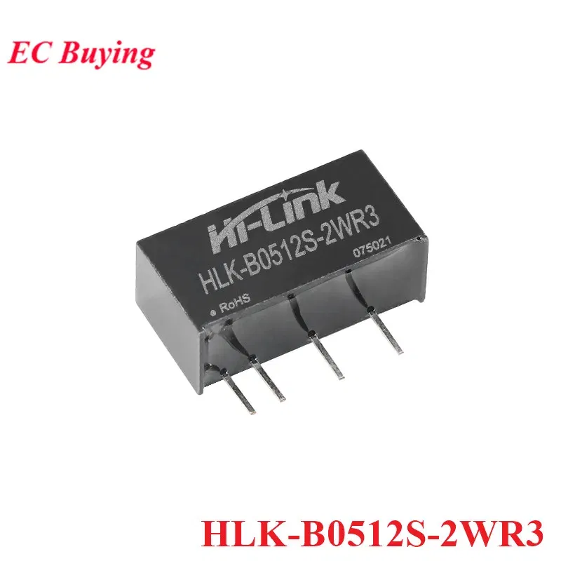 Color: Orange - DC-DC Isolated Switching Power Module 5V to 5V 9V 12V 2W Power Supply Short Circuit Protection HLK-B0505S-2WR3 HLK-B0512S-2WR3