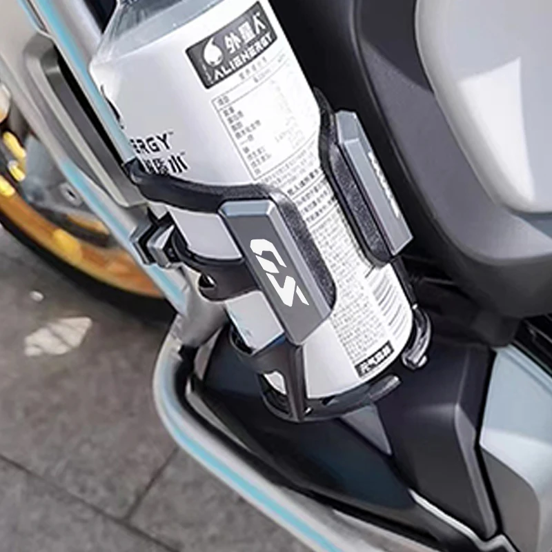Color: Black - For BMW R1300GS F900GS R1200GS R1250GS LC ADV F850GS F750GS Motorbike Beverage Water Bottle Cage Drink Cup Holder Sdand Mount