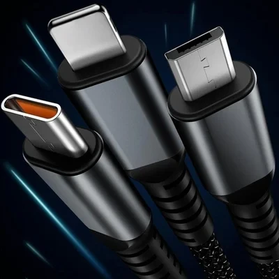 Transparent Luminous 3-in-1 Super Fast Charging