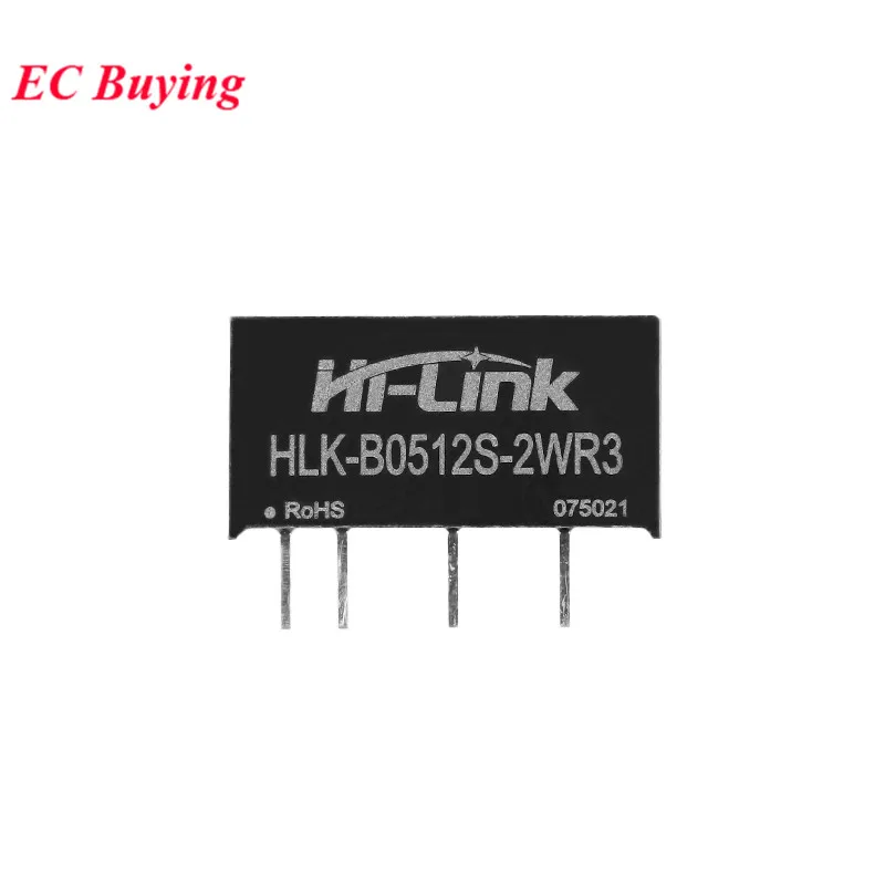 Color: Khaki - DC-DC Isolated Switching Power Module 5V to 5V 9V 12V 2W Power Supply Short Circuit Protection HLK-B0505S-2WR3 HLK-B0512S-2WR3