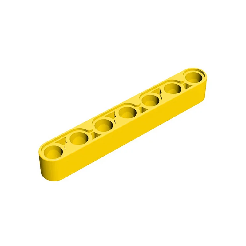 Color: Yellow - 1 Pcs Buildings Blocks 32524 Liftarm Thick 1 x 7 Brick Collections Bulk Modular GBC Toy For High-Tech MOC Set