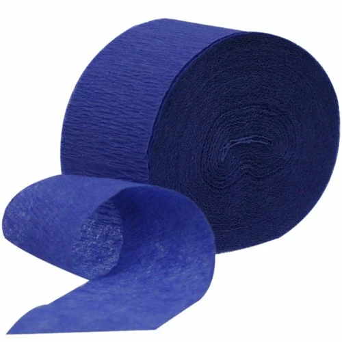 Navy Blue Crepe Streamer