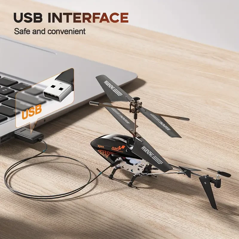 SYMA Q20 Remote Control Helicopter - One Key Take Off/Landing, 3.5 Channel with Gyro Stabilizer, Indoor UFO RC Toy