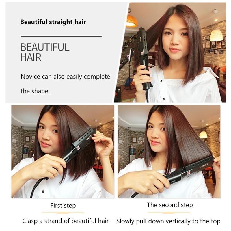 New Ceramic Tourmaline Ionic Flat Iron Hair Straightener