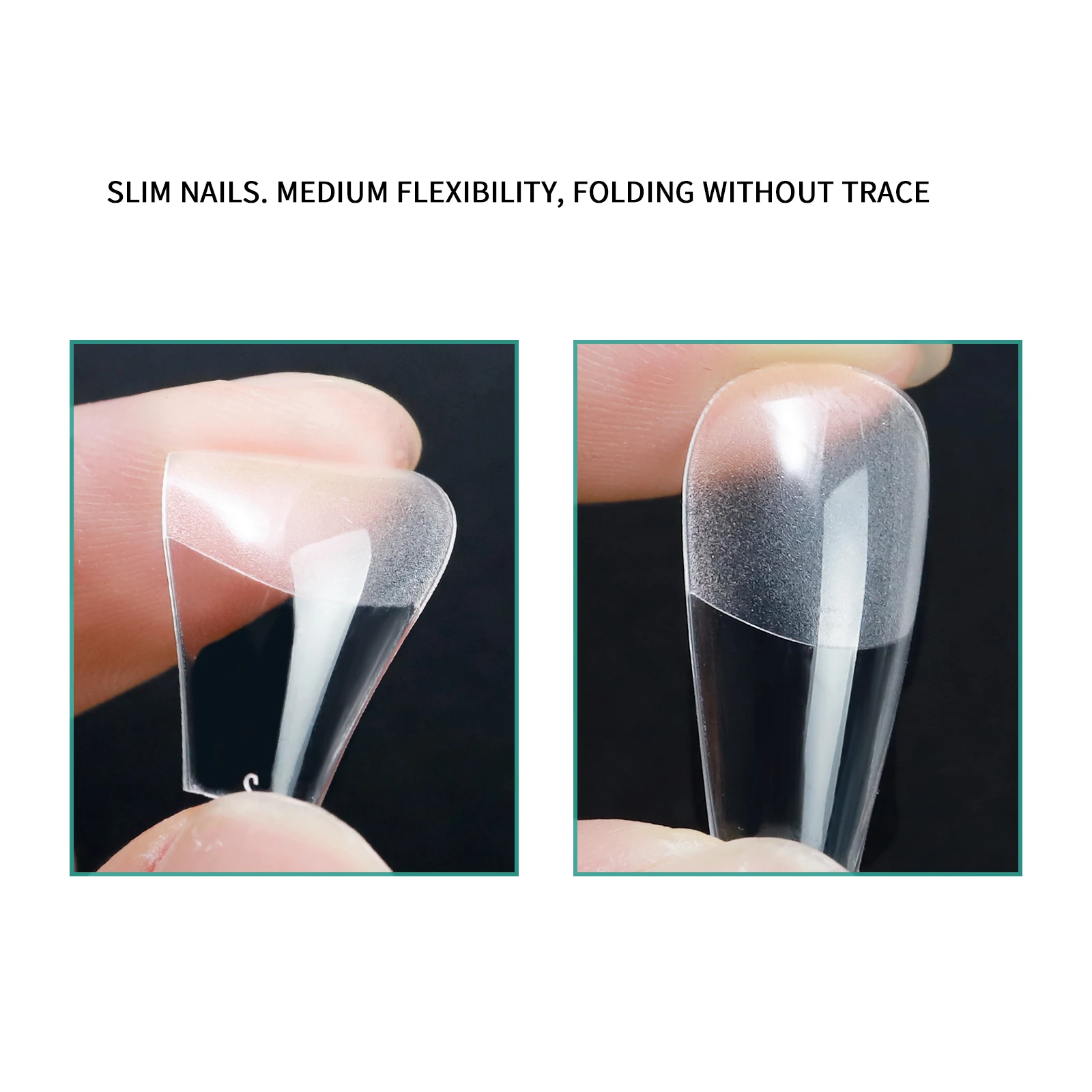 Color: Lavender - 1 Box Clear Acrylic Long Fake Nails Capsules Almond French Coffin Full Half Cover False Nails Artificial Nail Soft Gel Tips