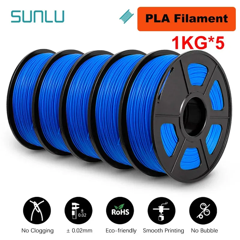 Color: Dark skin, Ships From: CHINA - Top 5KG 3D PLA/PETG/PLA PLUS/Clear Filament 1.75mm 5Roll 1KG 3D Printer Neatly Wound 3D Filament for 3D Printer& 3D Pen