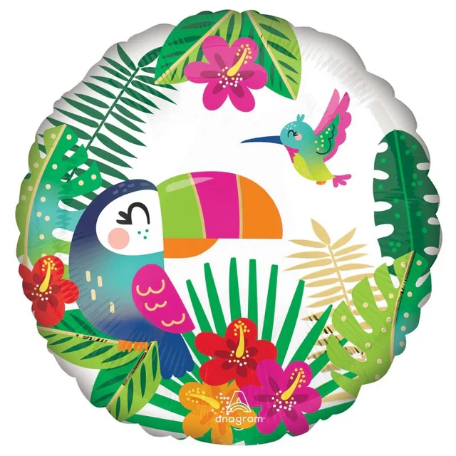 Foil Balloon - STD HX Tropical Paradise (45cm)