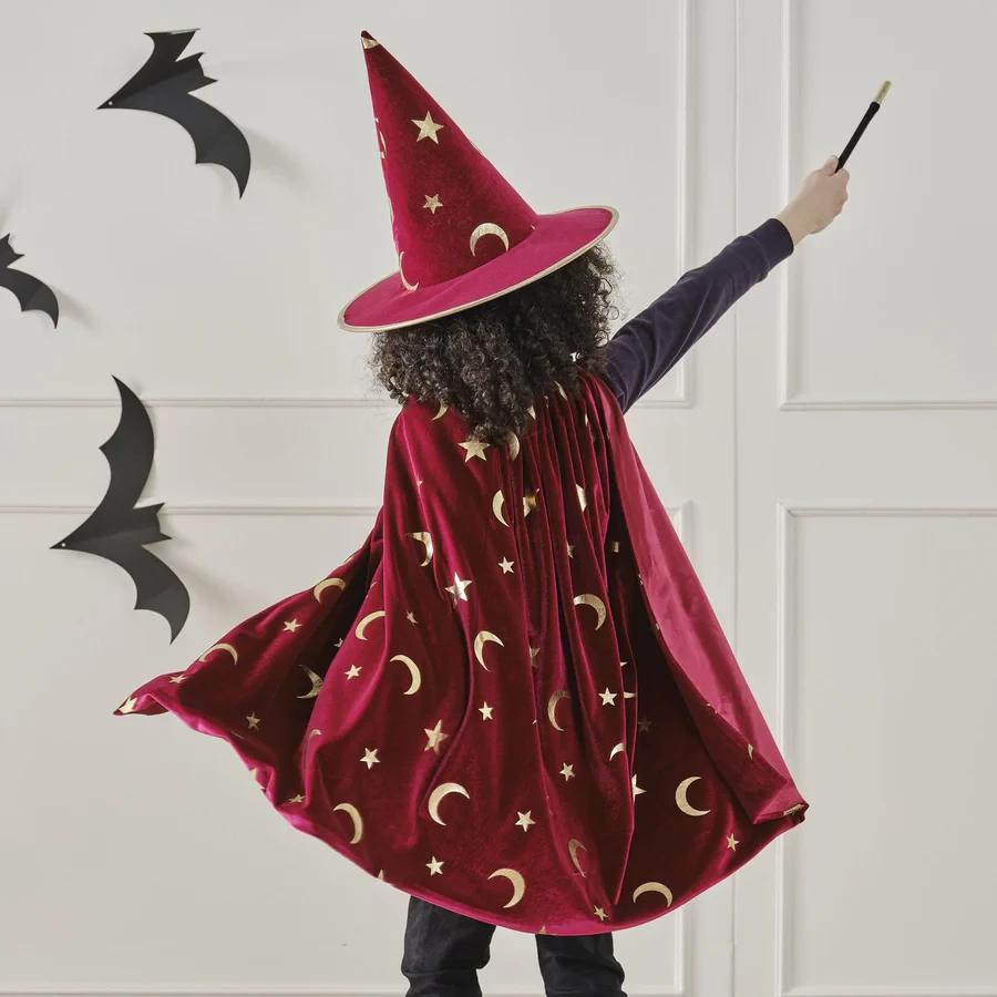 Magicians Wand - Fancy Dress Black & Gold