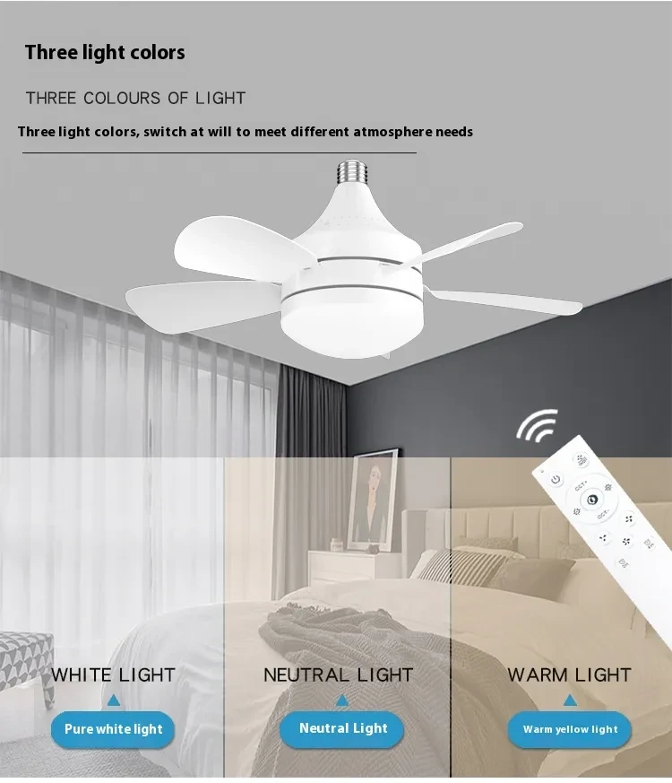 50W Socket Ceiling Fan Light