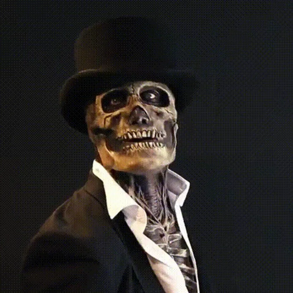 Full Head Skeleton Halloween Mask