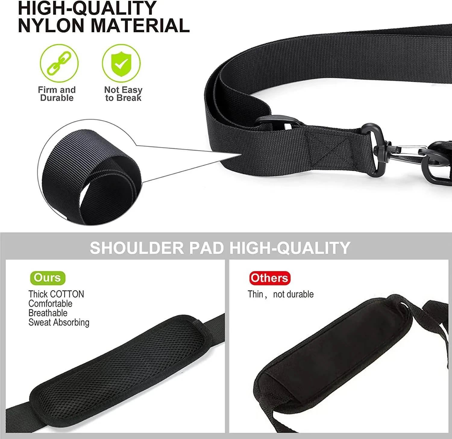 Lawn Machine Side Hanging Black Strap