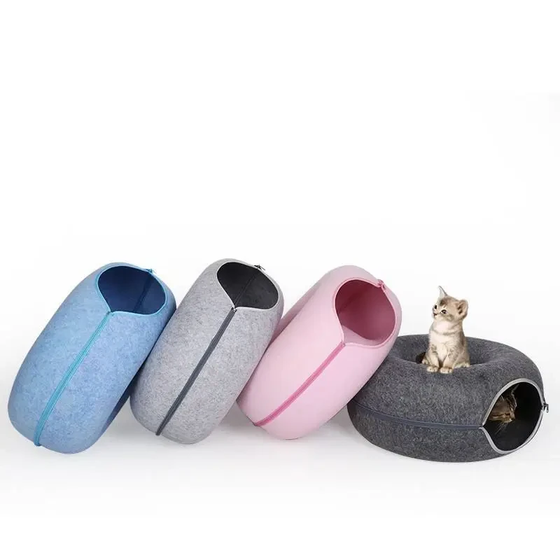 Cozy Donut Cuddler Bed - Soft, Fluffy,