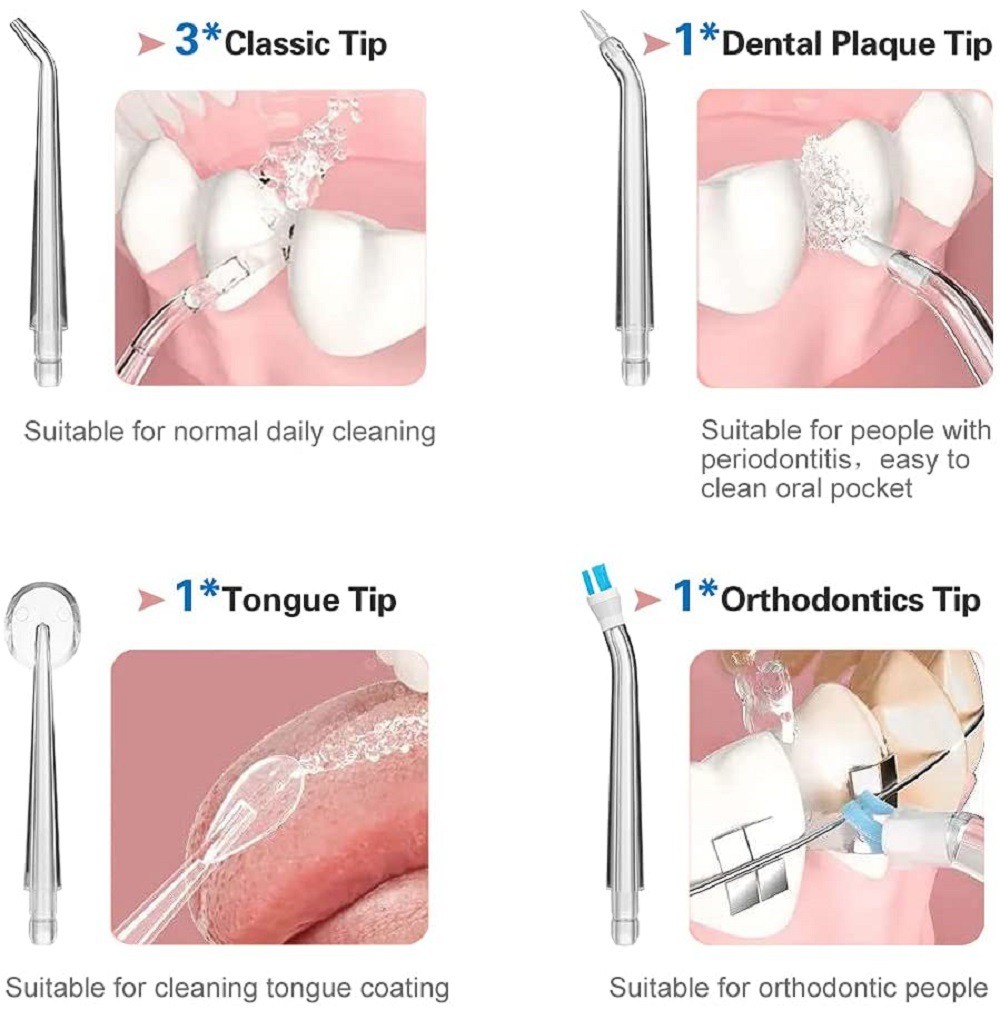 Portable Water Flosser for Teeth Cleaning