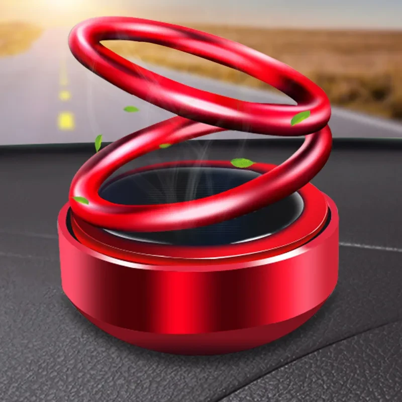 Solar Rotating Car Air Freshener Perfume Diffuser