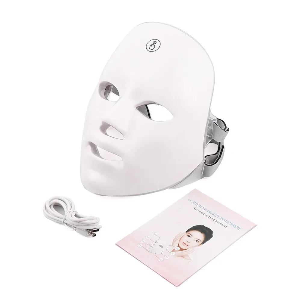 7-Color LED Light Mask for Home & Salon Use