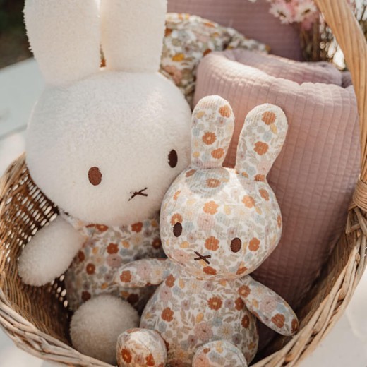 Miffy Vintage Flowers All Over Print Soft Toy Small