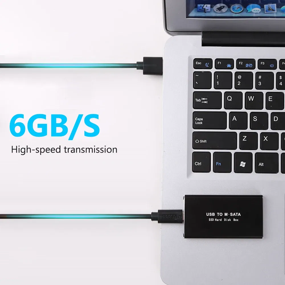 Color: Gold - mSATA to USB 3.1 3.0 SSD Case Enclosure Mini SATA USB Adapter External Solid State Disk Box for 30x50 mSATA HD Hard Disk