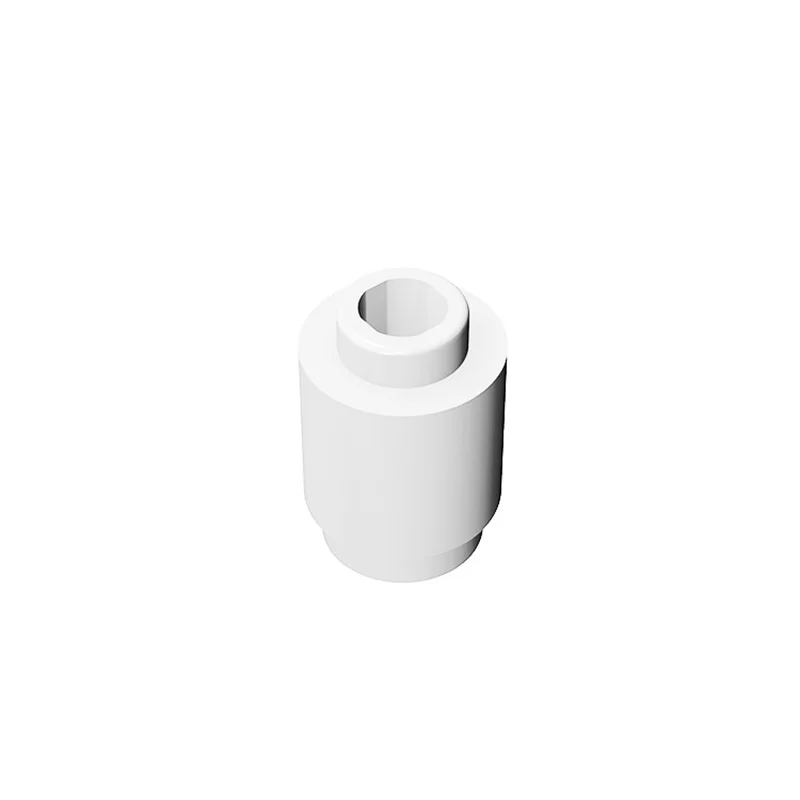Color: wood - 50PCS 3062b 30068 35390 3062 Accessories 1x1 Cylindrical Brick DIY Buildings? Blocks Educational Toys City Toy