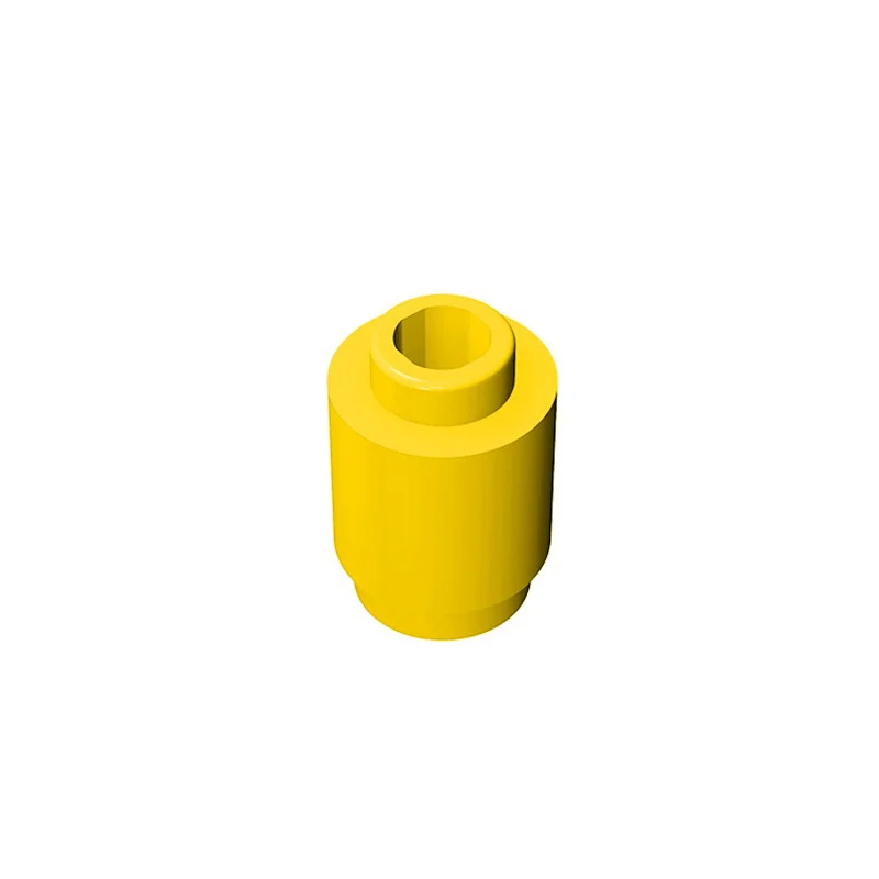 Color: wood - 50PCS 3062b 30068 35390 3062 Accessories 1x1 Cylindrical Brick DIY Buildings? Blocks Educational Toys City Toy
